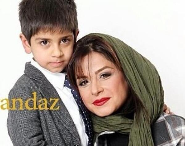عکس جدید شقایق دهقان و پسرش