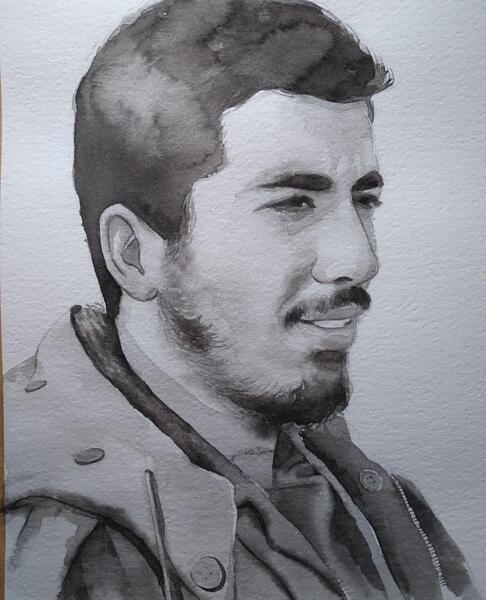 عکس نوشته شهید رضا حاجی زاده
