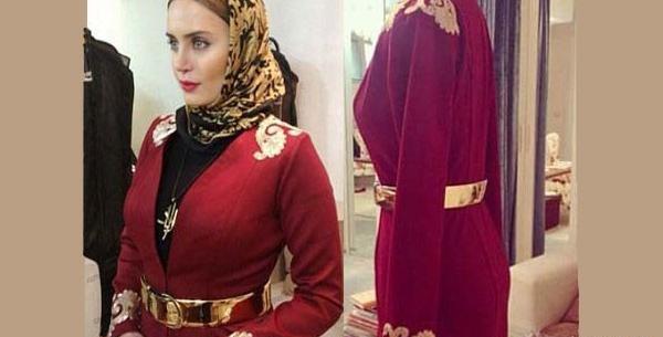 عکس الناز شاکردوست با لباس قرمز