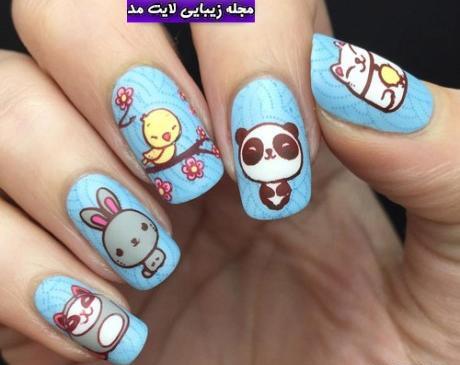 عکس آموزش مدل لاک ناخن ساده