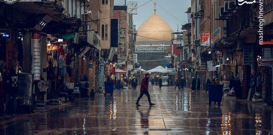 عکس صحن حرم امام علی