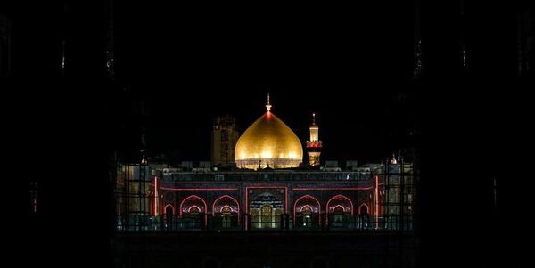 عکس صحن حرم امام علی