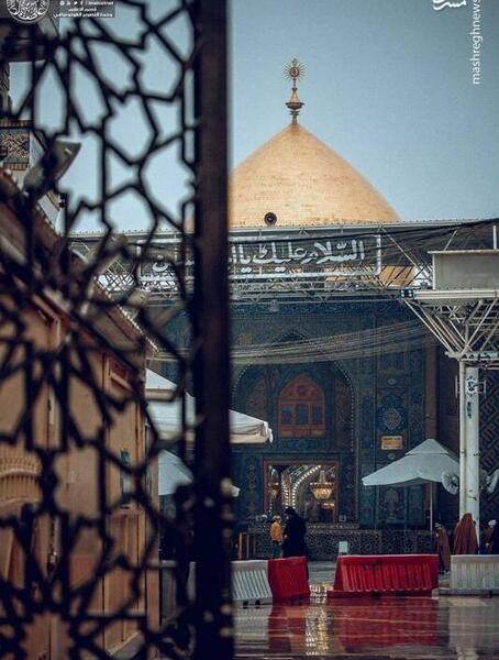 عکس صحن حرم امام علی