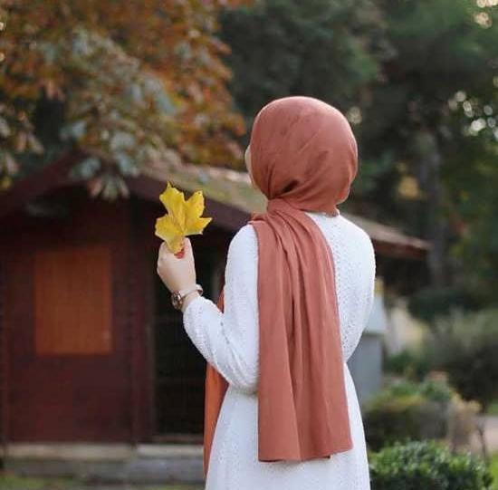 ژست عکس روسری