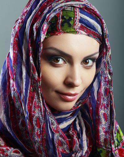 ژست عکس روسری