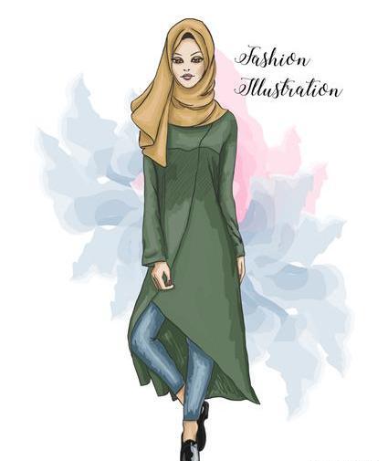 ژست عکس روسری