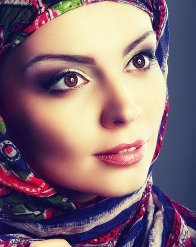 ژست عکس روسری