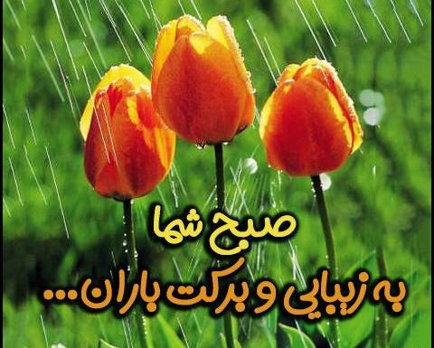عکس نوشته صبح بخیر بهاری