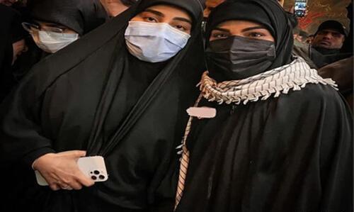 عکس زینب سلیمانی و گوشی آیفون
