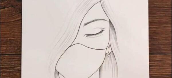 عکس دختر برای نقاشی آسان