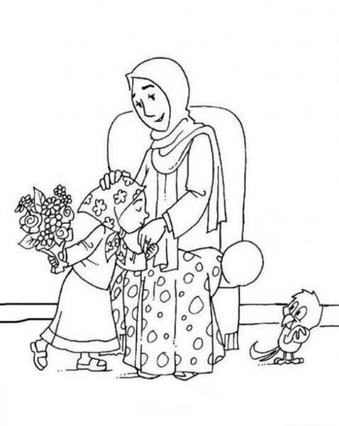 عکس نقاشی روز مادر ساده