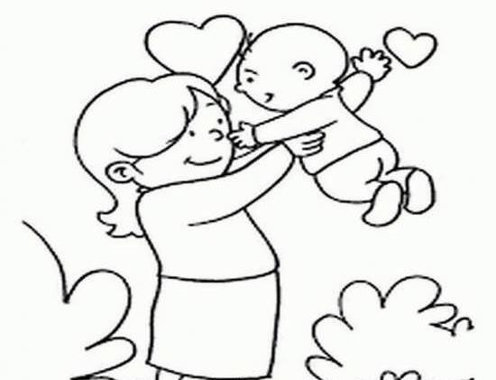 عکس نقاشی روز مادر ساده