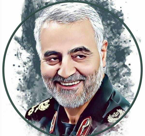 عکس شهید سلیمانی هند