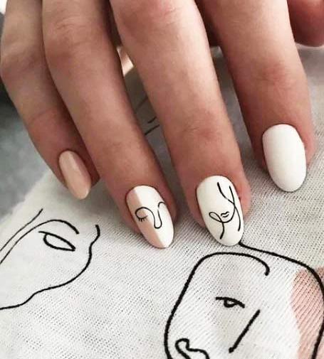 عکس مدل ناخن سفید ساده