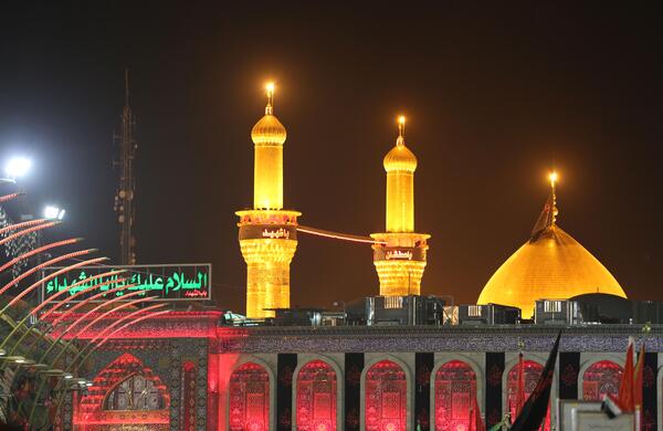 عکس حرم امام حسین لایه باز