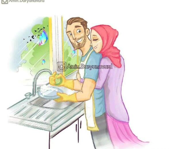 عکس خنده دار ظرف شستن