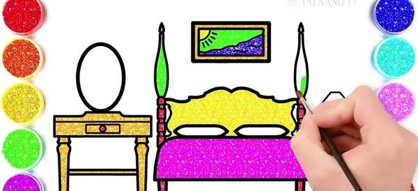 عکس نقاشی ساده لوازم آرایشی