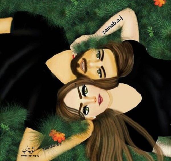 عکس پروفایل دخترونه کارتونی عاشقانه