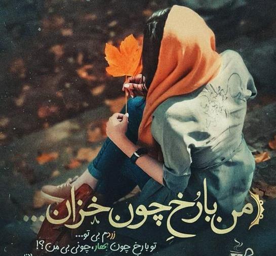عکس نوشته اولین برف پاییزی