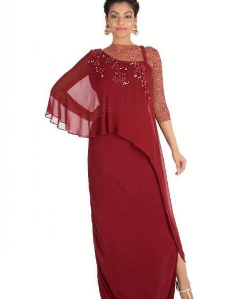 عکس لباس مجلسی کوتاه یک طرفه