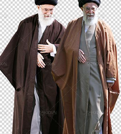 عکس ایستاده رهبری