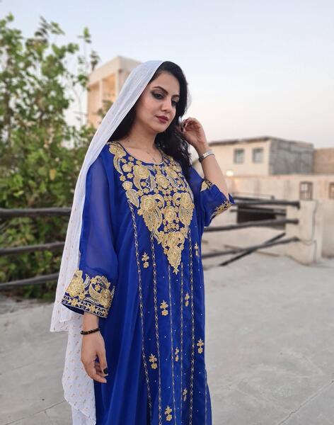 عکس پیراهن نواری بندری