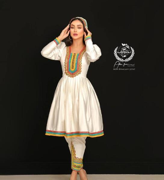 عکس پیراهن نواری بندری