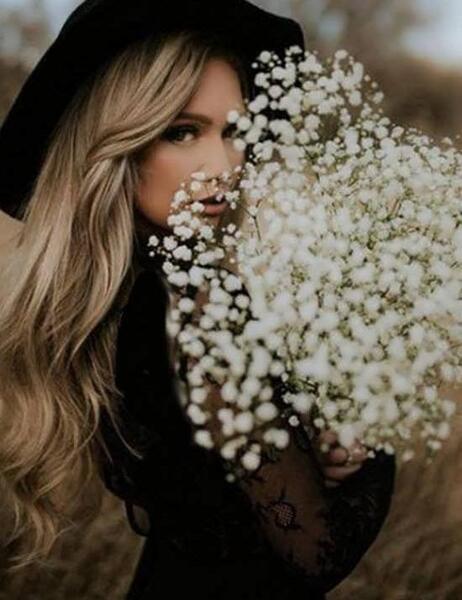 ژست عکس در طبیعت پاییزی
