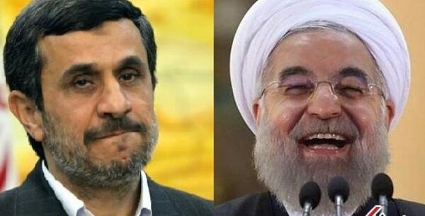 عکس های خنده دار روحانی و احمدی نژاد