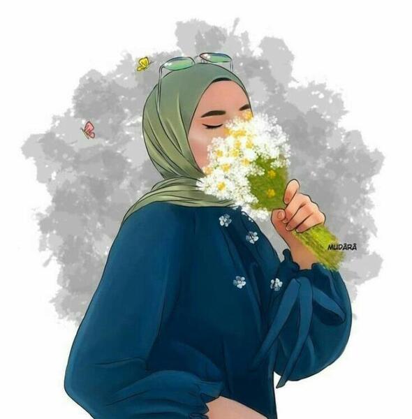 عکس دختر با حجاب فانتزی برای پروفایل دخترونه