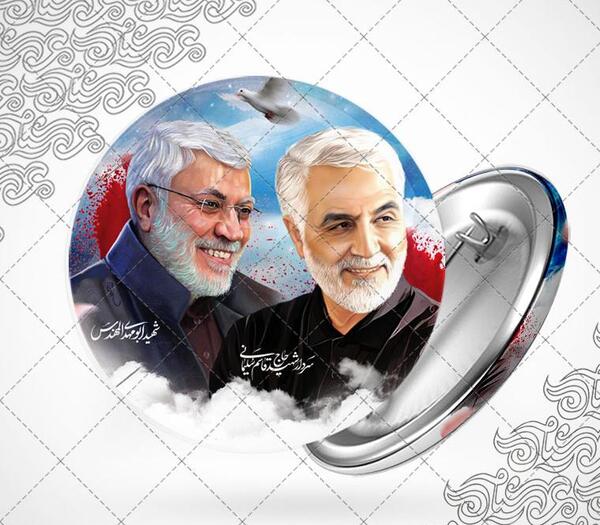 عکس حاج قاسم سلیمانی و رئیسی