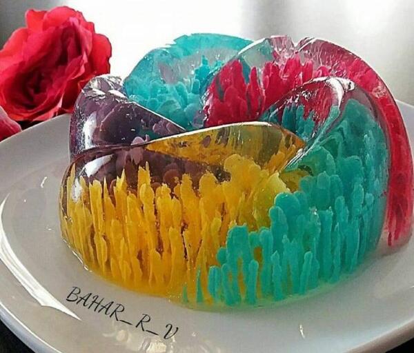 عکس ژله توی لیوان
