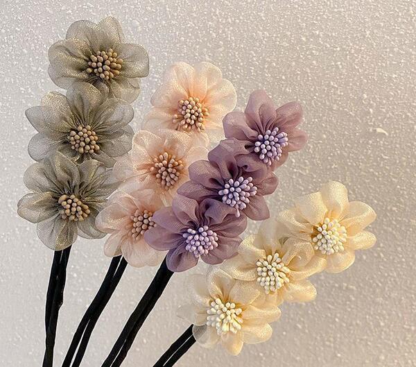 عکس شکوفه پارچه ای