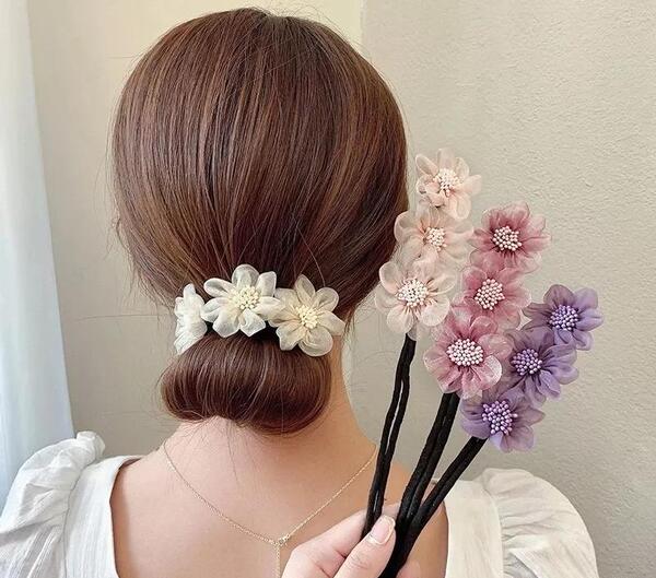 عکس شکوفه پارچه ای