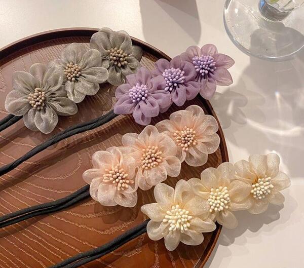 عکس شکوفه پارچه ای