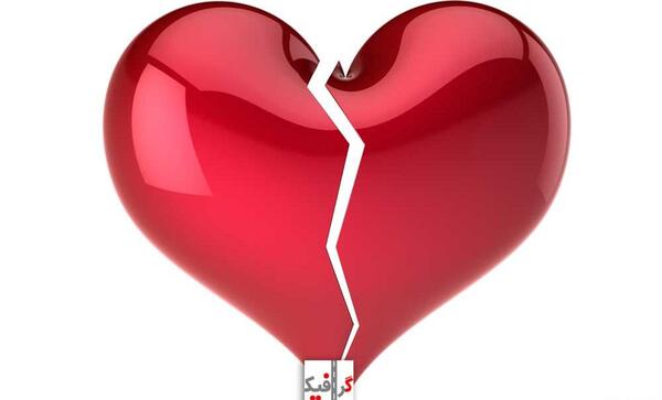 عکس لاکچری قلب شکسته