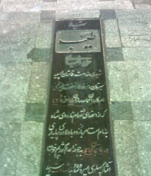 عکس قبر طیب