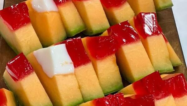 عکس ژله داخل طالبی