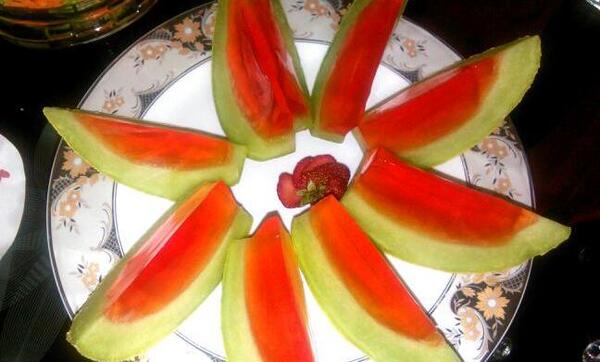 عکس ژله داخل طالبی
