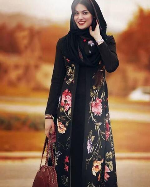 عکس مدل مانتوی جلو باز