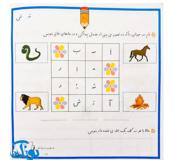عکس ایده نقاشی جدول دوستی کلاس اول