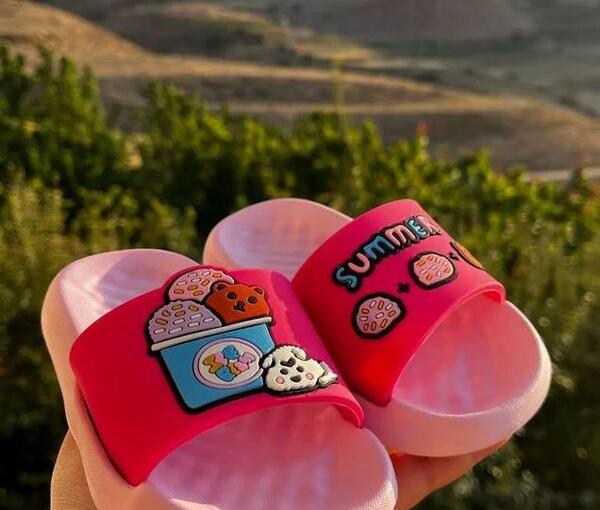 عکس دمپایی دخترانه بچه گانه