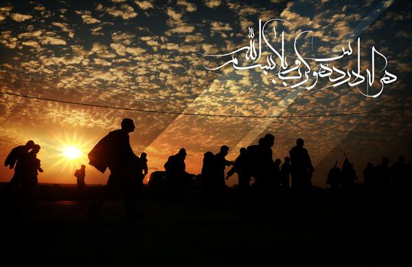 عکس رهبر روز اربعین
