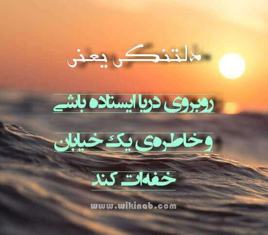 عکس نوشته دلتنگی یعنی جدید