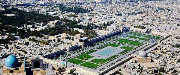 عکس هوایی قدیمی اصفهان