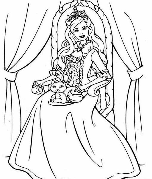 عکس باربی برای نقاشی