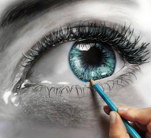 عکس نقاشی چهره چشم