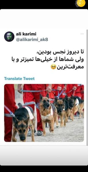 عکس علی کریمی در خارج