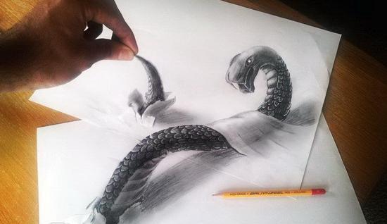 عکس ایده نقاشی سه بعدی