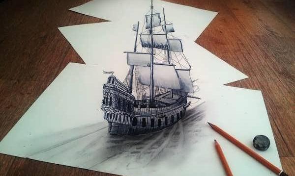 عکس ایده نقاشی سه بعدی